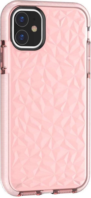Coque iPhone 11 - Étui arrière transparent - Coque arrière rose