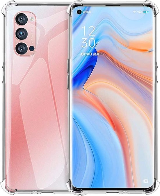 Oppo Reno 4 5G Hoesje - Transparant - Anti-Shock Back Cover