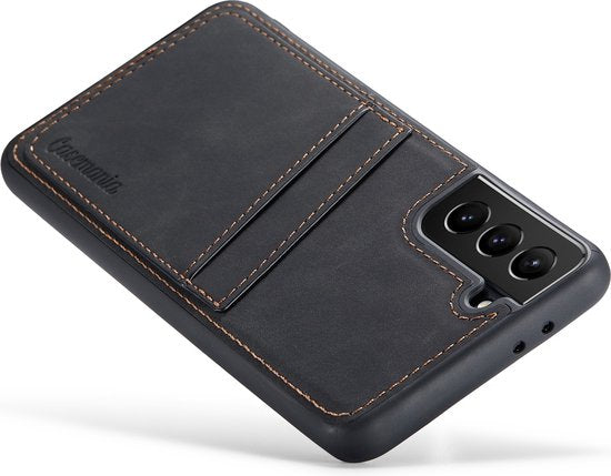 Samsung Galaxy S21 Plus Hoesje - Charcoal Gray - Back Cover met Pasjeshouder
