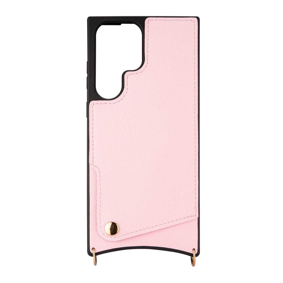 Samsung Galaxy S23 Ultra Case - Pink - Back Cover with Wrist Band and Phone Band