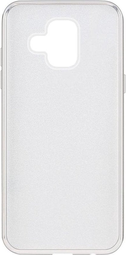 Samsung Galaxy A6 (2018) Hoesje - Zilver - Glitter Back Cover