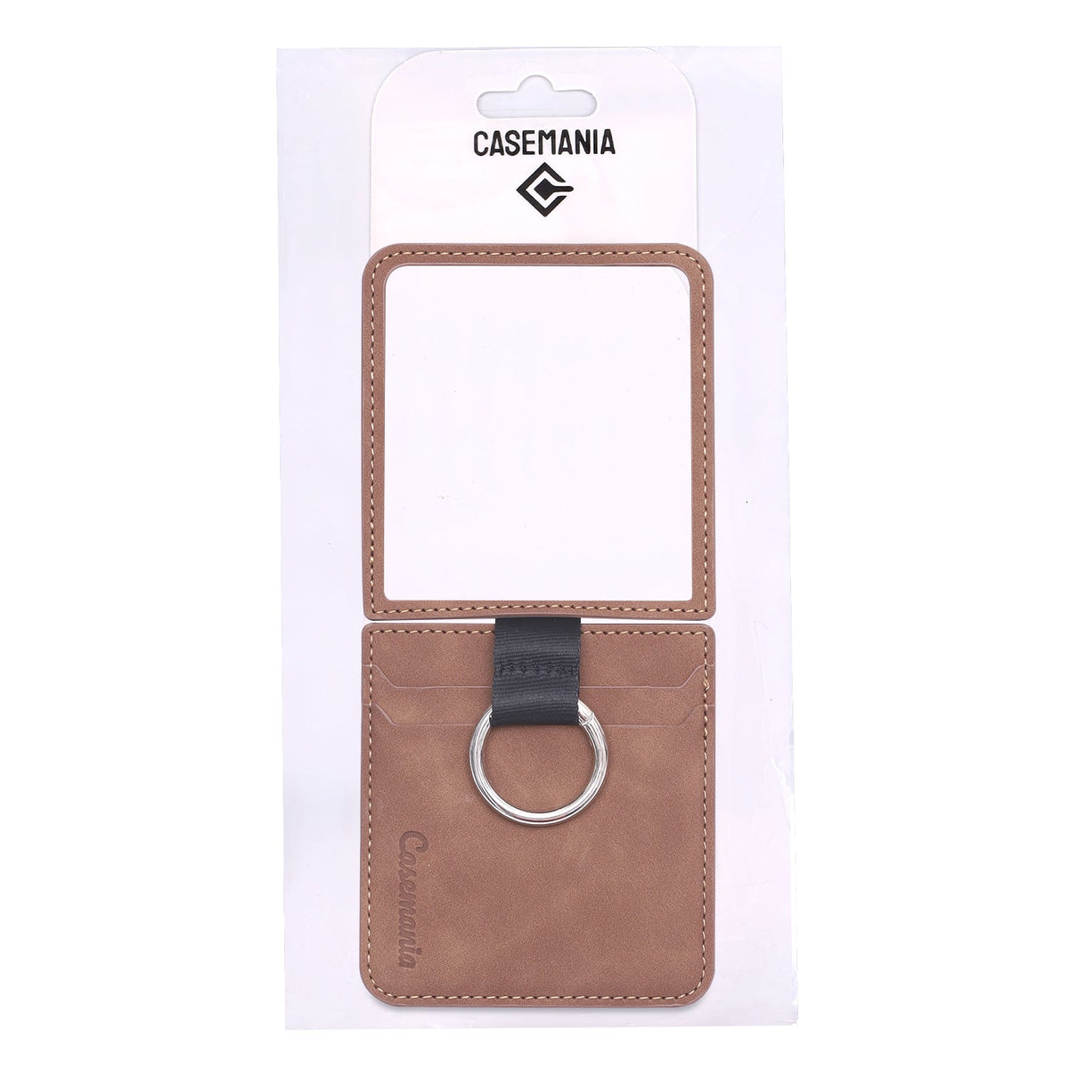 Samsung Galaxy Z Flip 7 Hülle - Sienna Brown - Kunstleder Backcover mit Ring