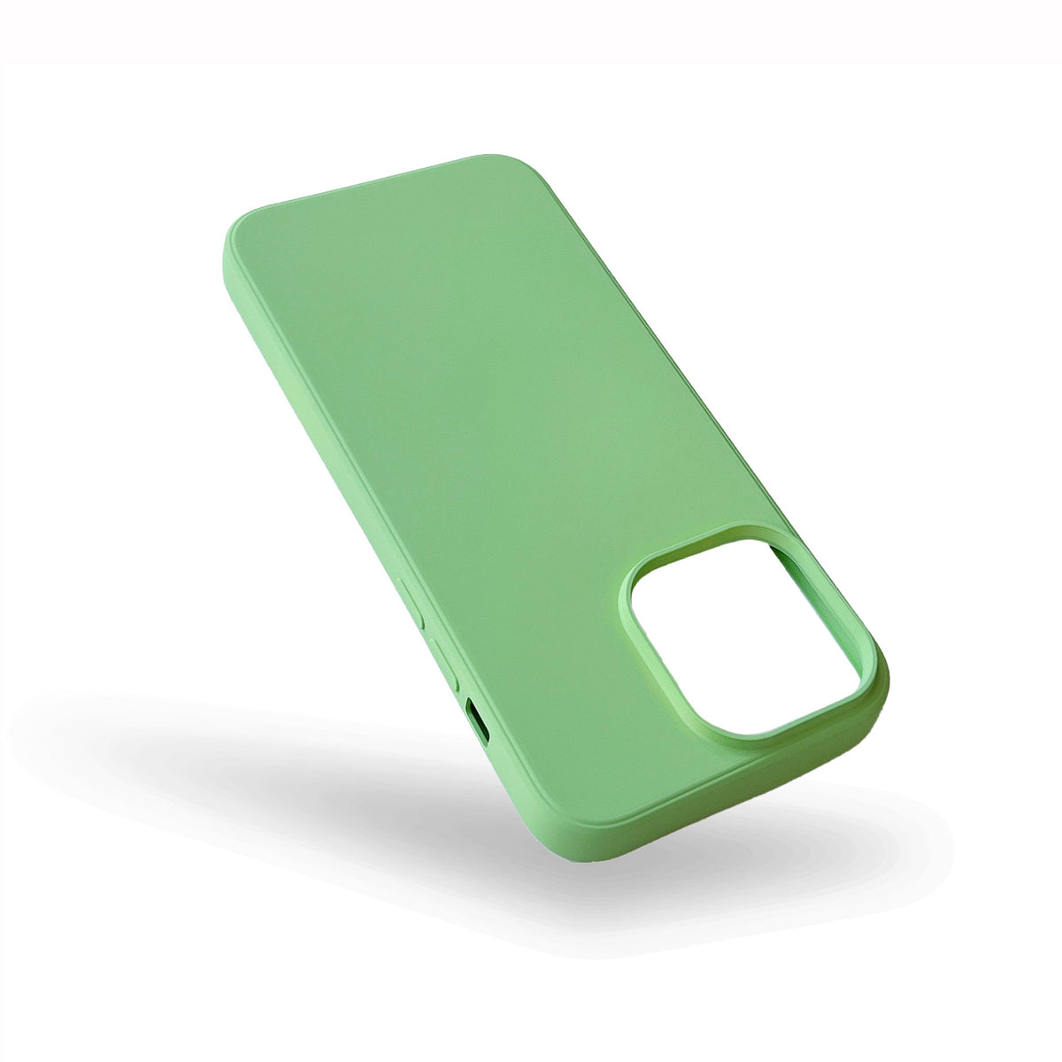 iPhone 15 Hoesje - Licht Groen - Liquid Siliconen Back Cover
