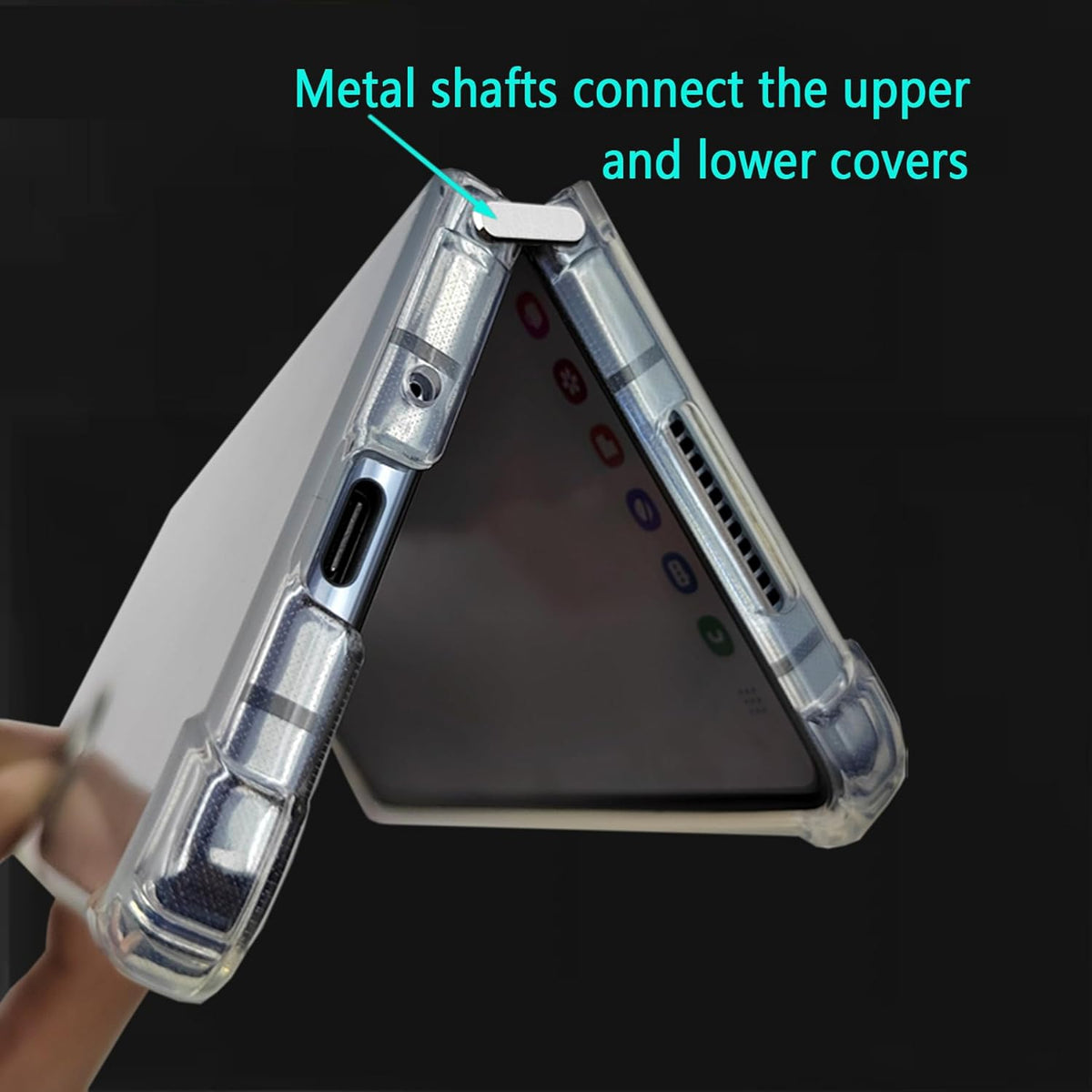 Samsung Galaxy Z Fold6 Case - Clear - Shockproof Back Cover