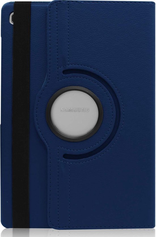 Samsung Galaxy Tab S6 Lite Tablet Case - Dark Blue - Rotating Folio Case
