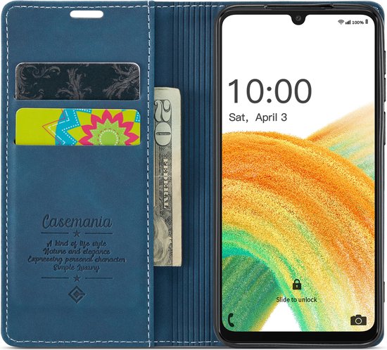 Samsung Galaxy XCover 6 Pro Case - Navy Blue - Thin Flip Case