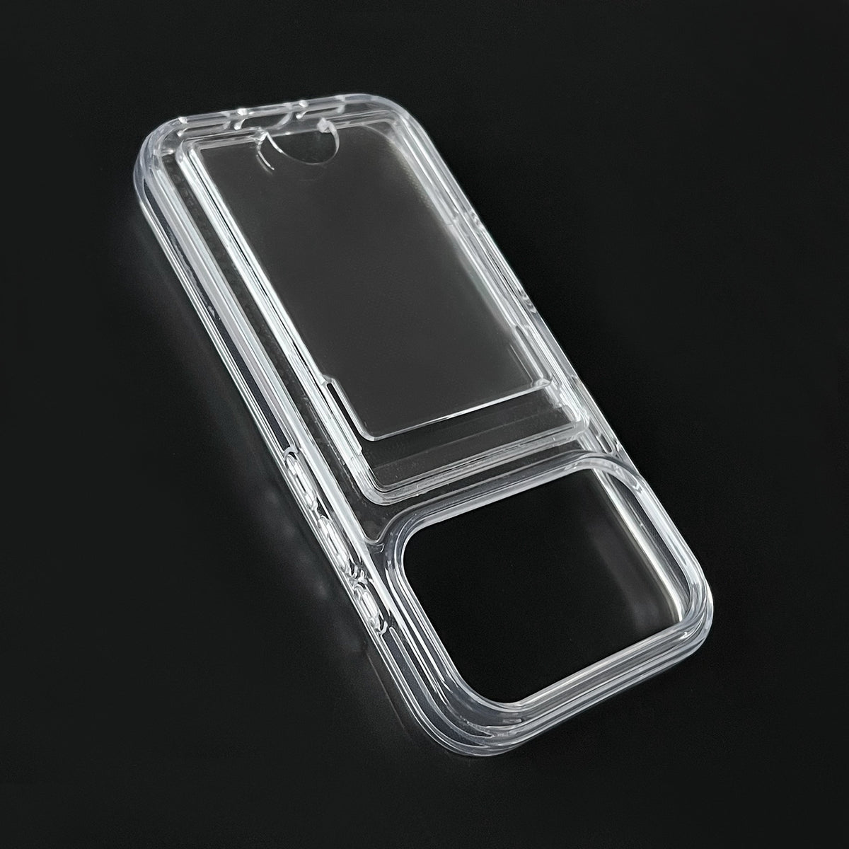 Apple iPhone 17 Pro Hülle - Transparent - Silikon Backcover mit Kartenfach