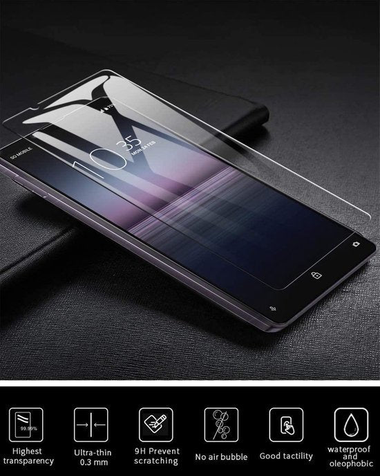 Sony Xperia 1 II Screenprotector - Tempered Glass - 1 Stuk