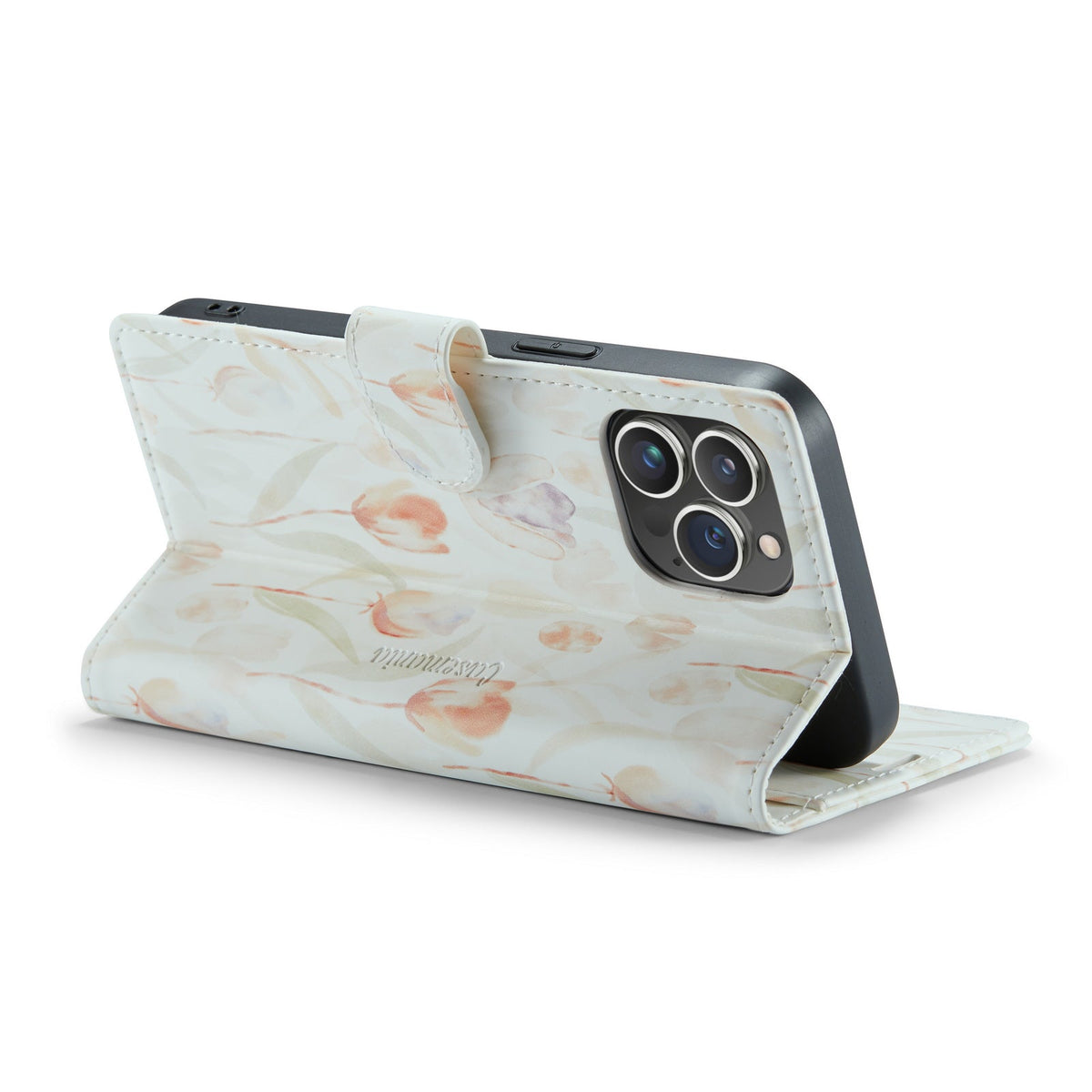 Apple iPhone 14 Pro Max Hülle - Tulpen - Klapphülle mit Kartenfach und Print