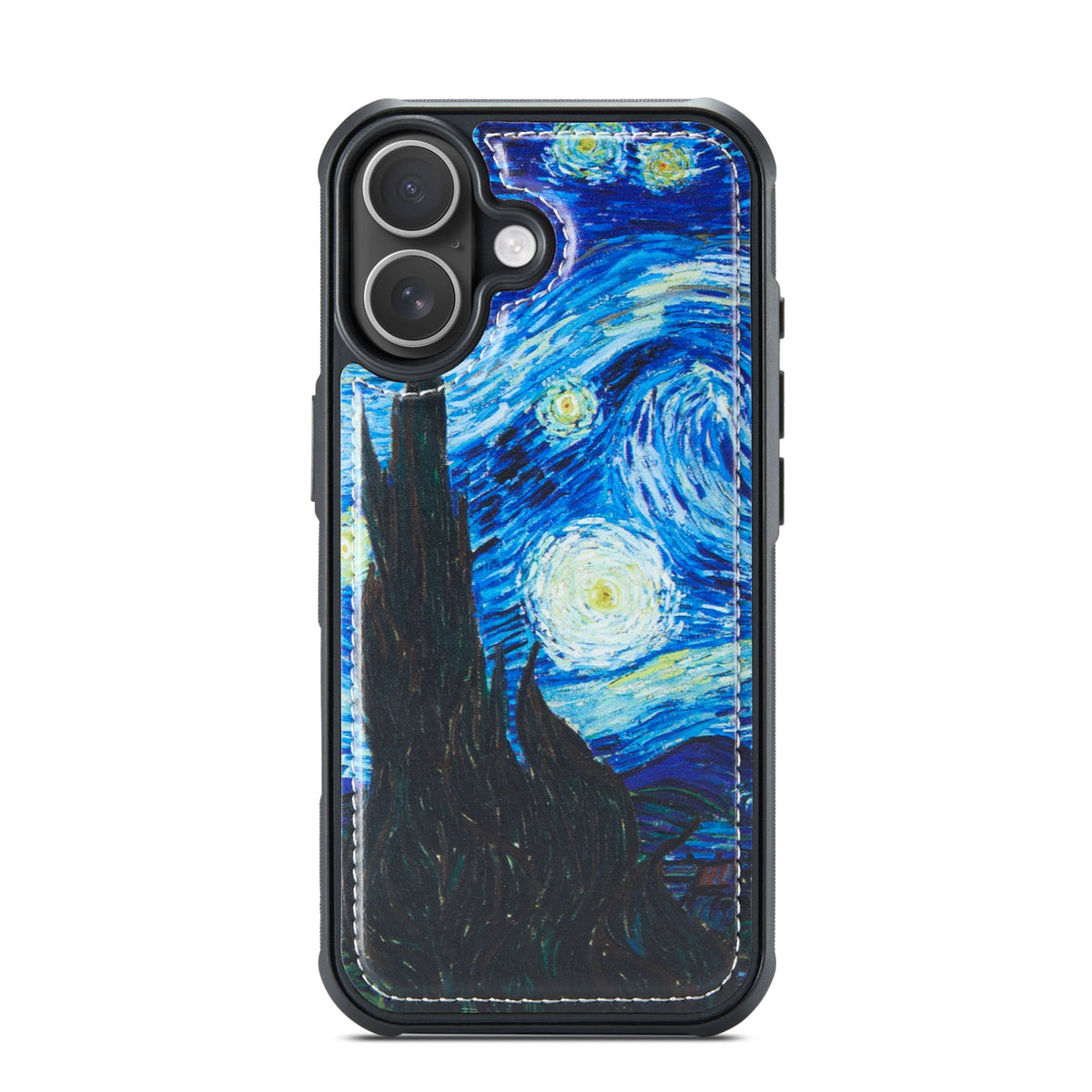 Apple iPhone 17 Hülle - Die Sternennacht - Kunstleder-MagSafe-Backcover