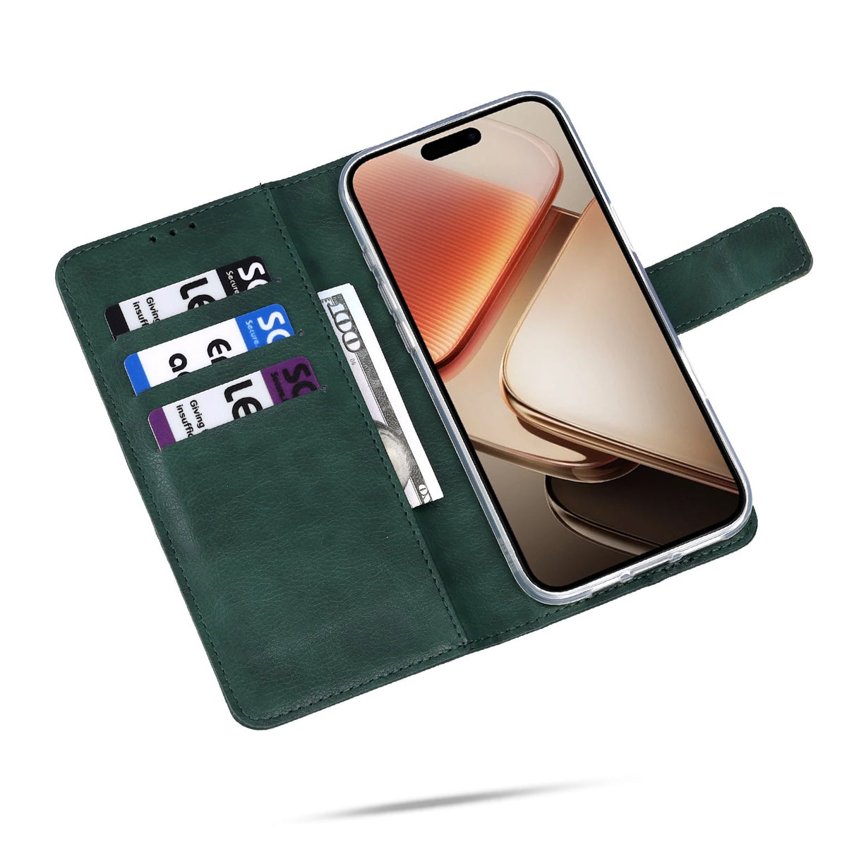 Samsung Galaxy A17 Case - Green - Wallet Case