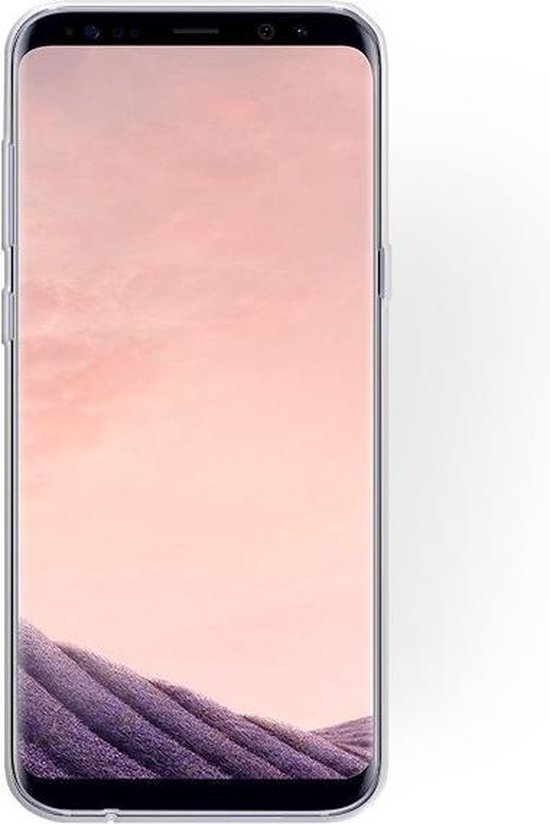 Samsung Galaxy S8 Hoesje - Zilver - Glitter Back Cover