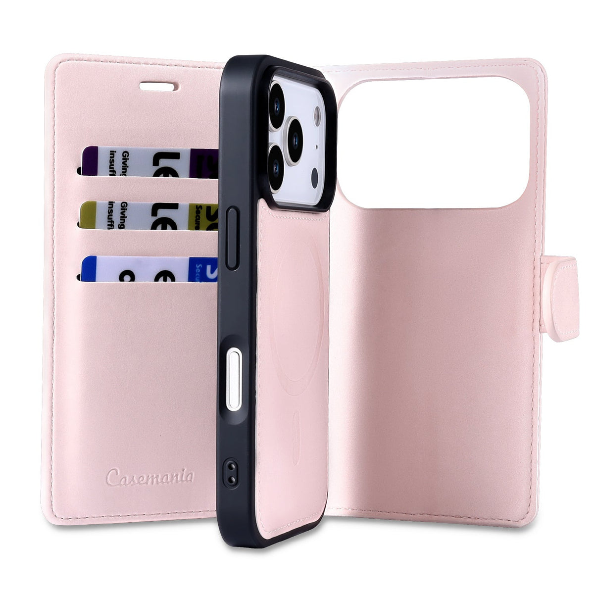 Apple iPhone 18 Pro Max Case - Cherry Blossom - 2-in-1 Velvet Wallet Case