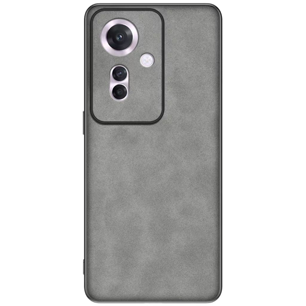 Oppo Reno 11F Hoesje - Grijs - Anti-Slip Back Cover
