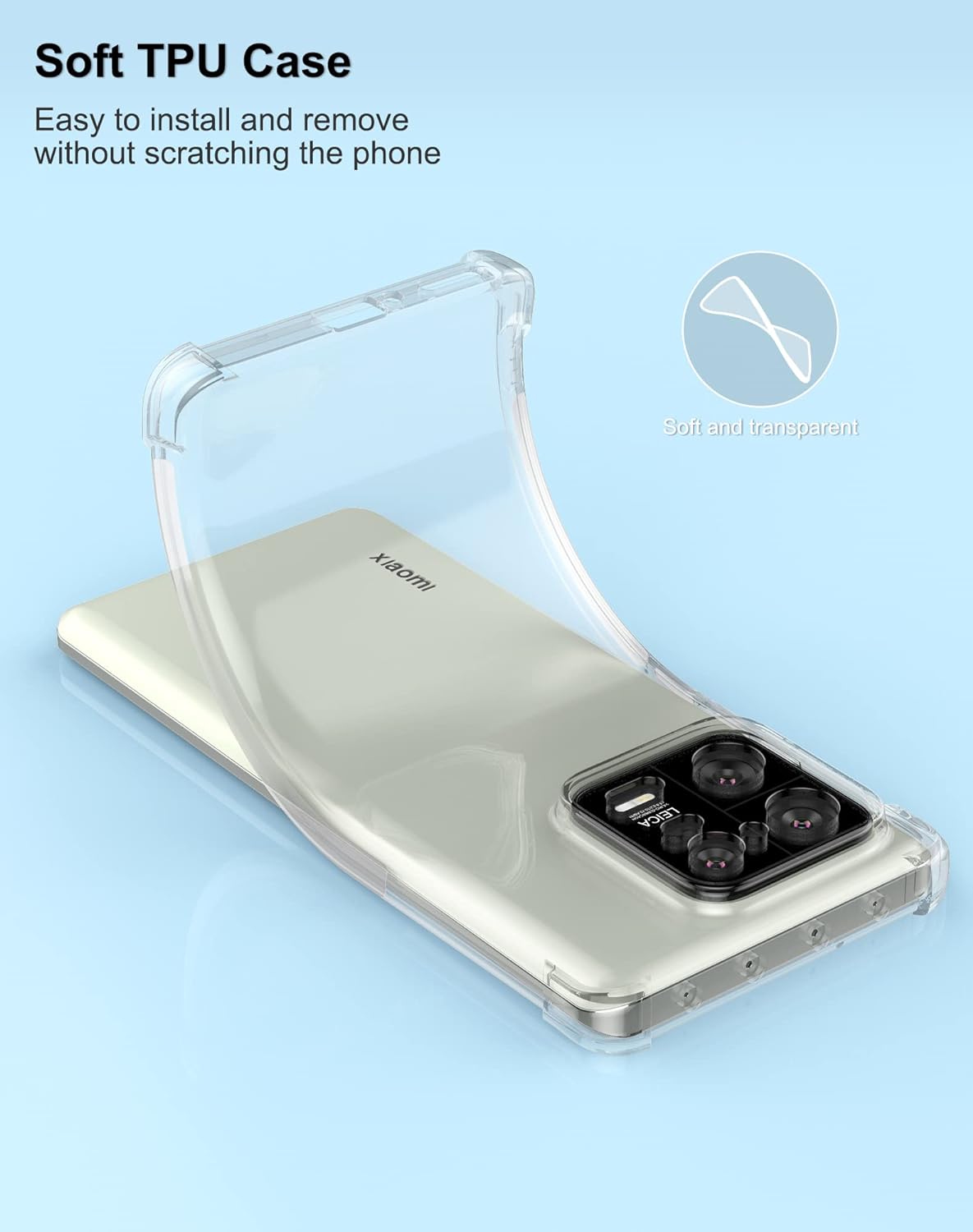 Xiaomi 13 Pro Hoesje - Transparant - Anti-Shock Back Cover