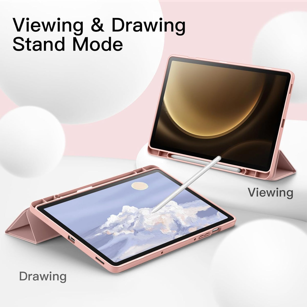 Samsung Galaxy Tab S10 FE Plus Tablet Case - Pink - Smart Cover