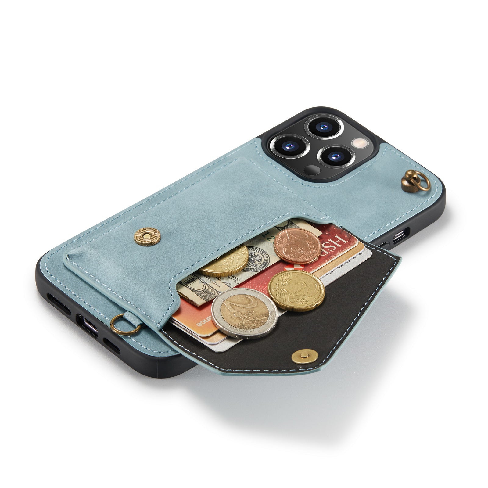 Vesta | Crossbody Wallet Case | Aqua Blue