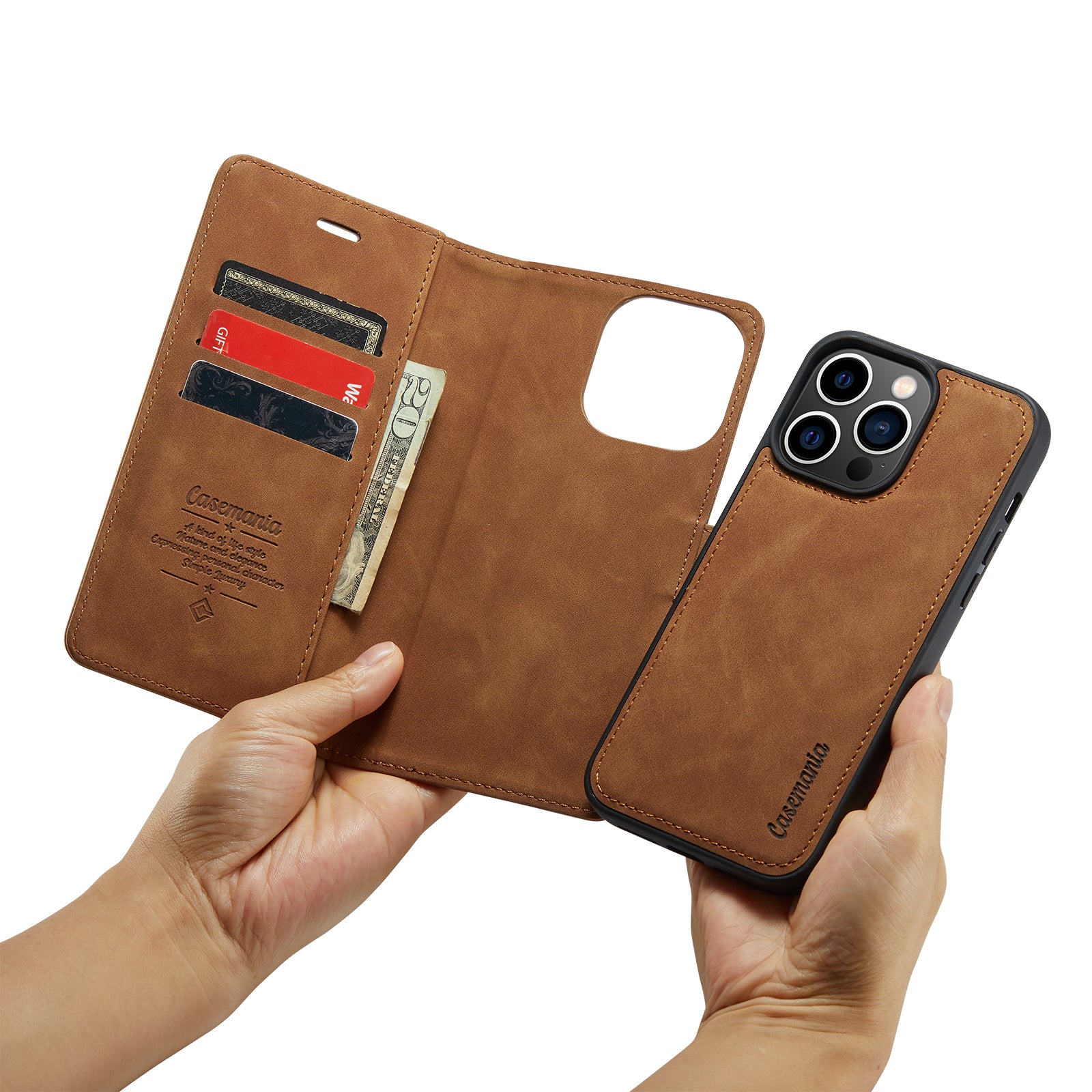 Snap Original | 2 in 1 Magnetic Book Case | Sienna Brown