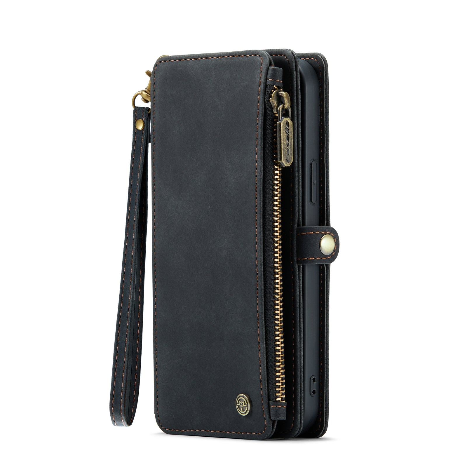 DECA | Portemonnee Book Case met Extra Vakken | Charcoal Gray