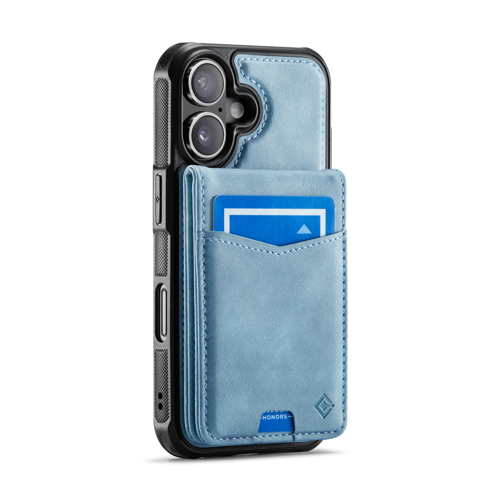 Hochwertige 2-in-1-Rückseite | Abnehmbarer Ständer mit Brieftaschenfunktion | für Apple iPhone