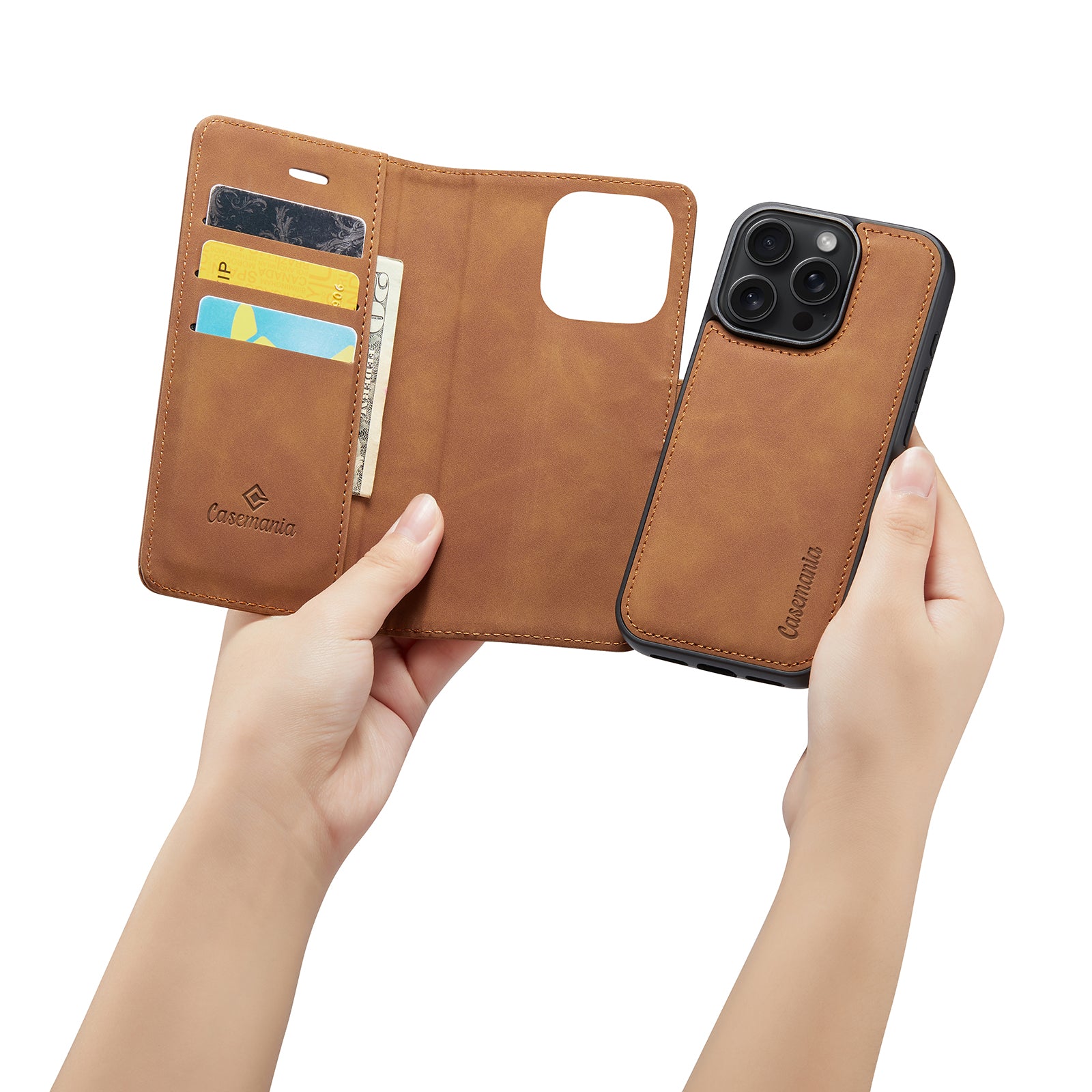 Snap Original | 2 in 1 Magnetic Book Case | Sienna Brown