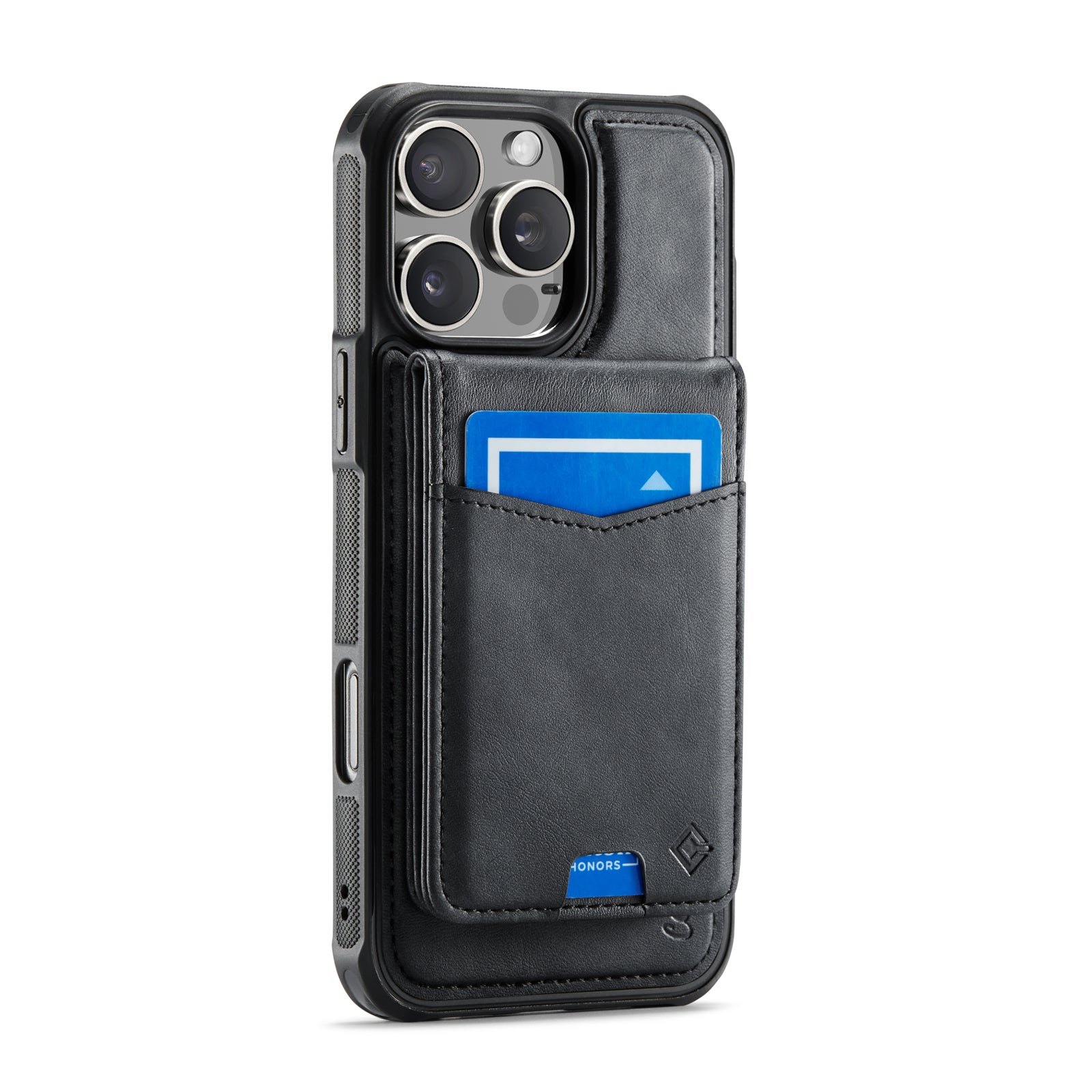 Hochwertige 2-in-1-Rückseite | Abnehmbarer Ständer mit Brieftaschenfunktion | für Apple iPhone