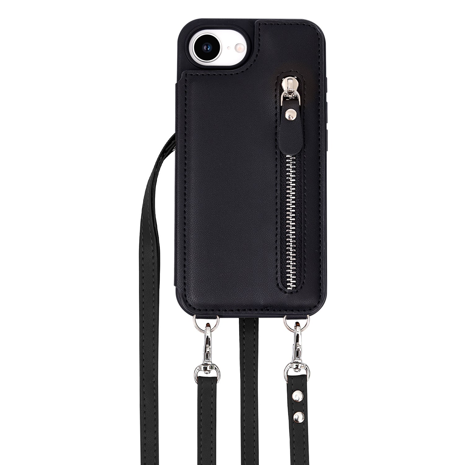 Luna | Crossbody-Rückentasche mit Reißverschluss | Onyxschwarz