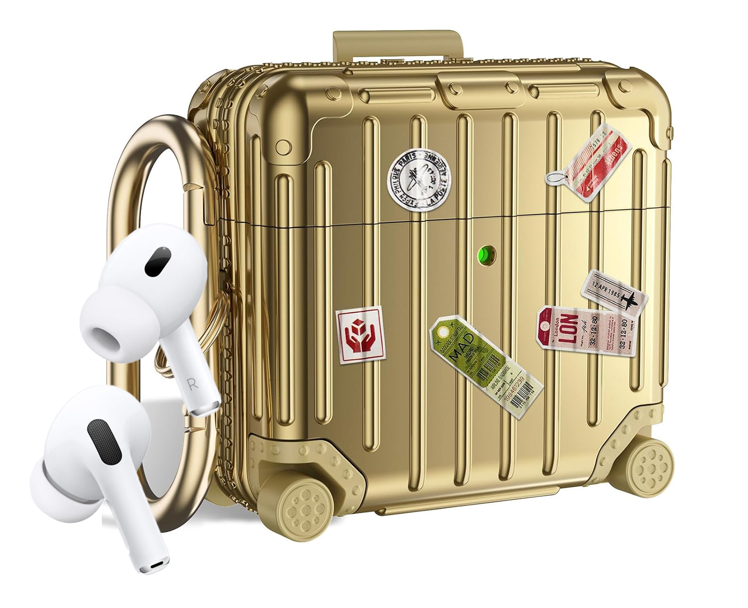 Koffer | Airpods Hoesje | Goud