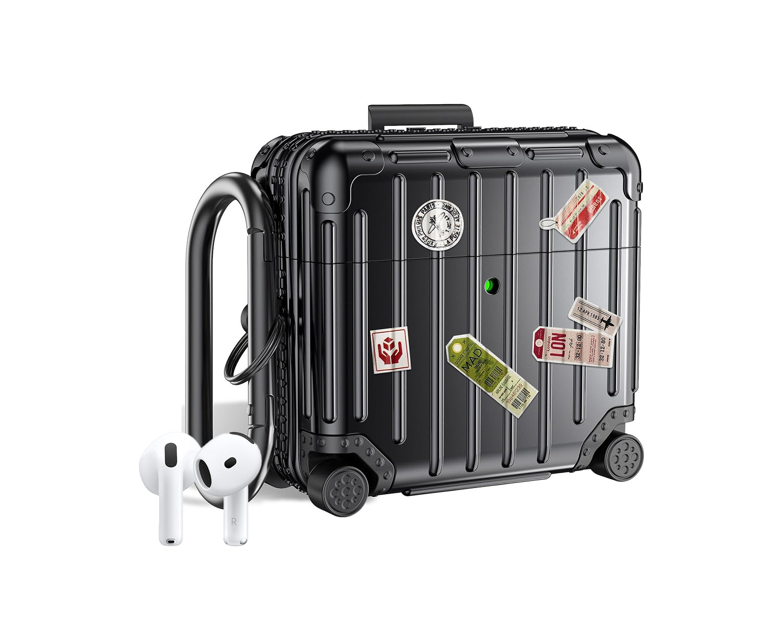 Koffer | Airpods Hoesje | Zwart