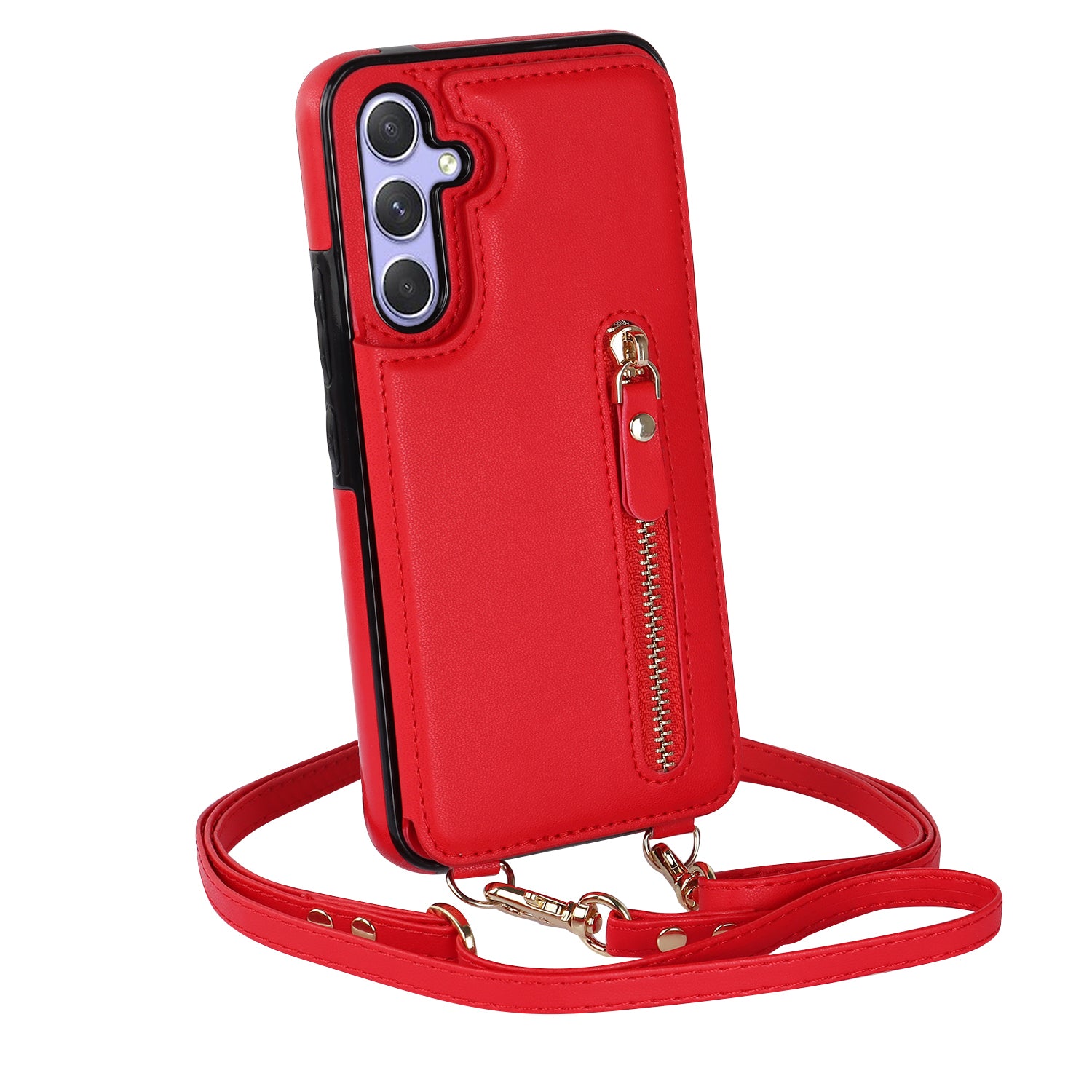 Lune | Sac à bandoulière avec fermeture éclair | Rose pâle