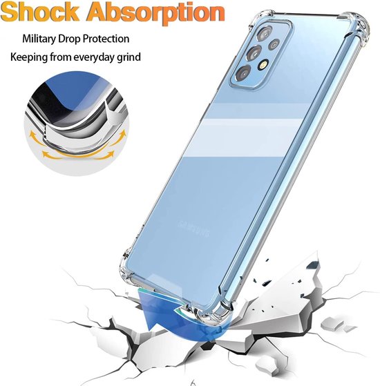 Samsung Galaxy A33 5G Hoesje - Transparant - Anti-Shock Back Cover