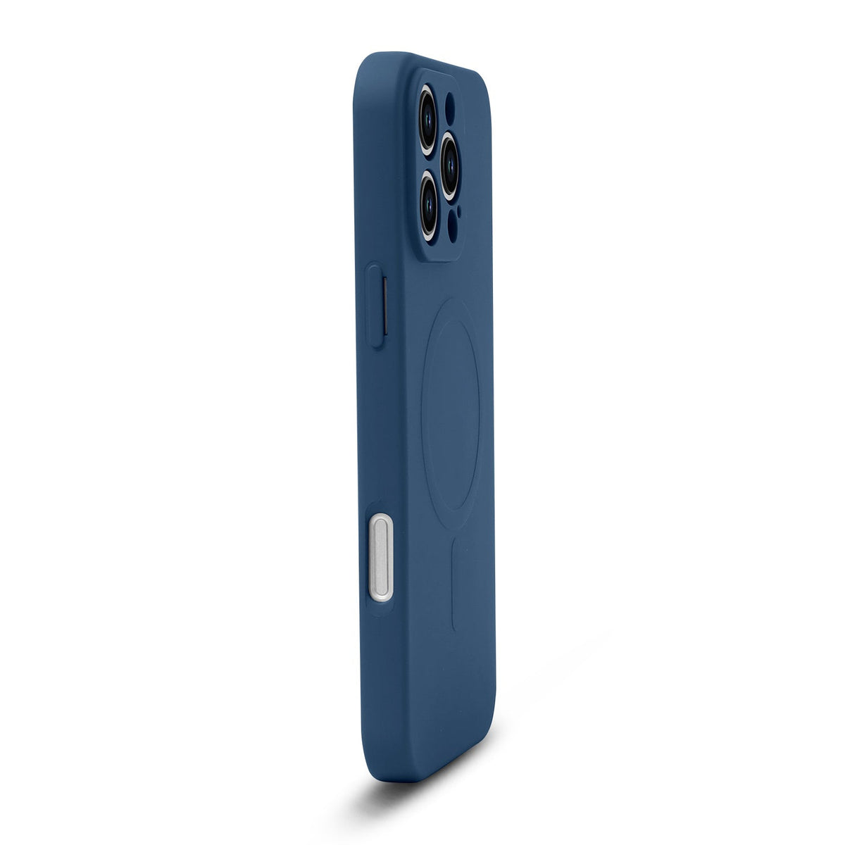 Apple iPhone 16 Pro Max Hoesje - Blauw - Liquid Siliconen MagSafe Back Cover met Magneetring