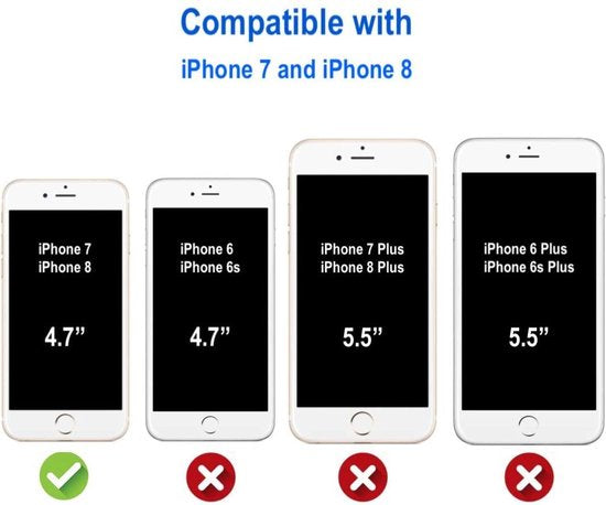 Apple iPhone 7 Hoesje - Zwart - Siliconen Back Cover