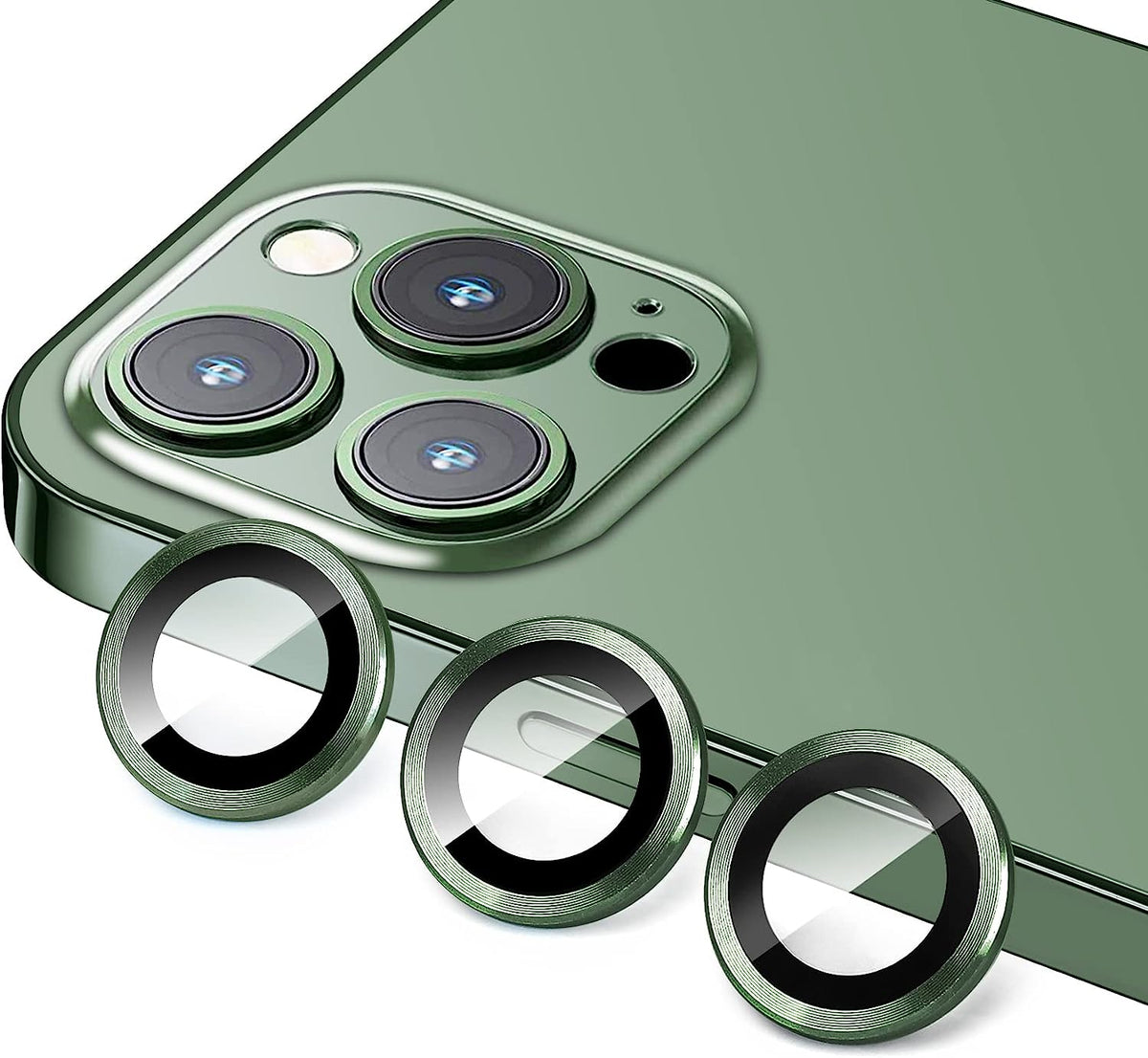 Apple iPhone 13 Pro Max Lens Protector - Groen - 1 Stuk