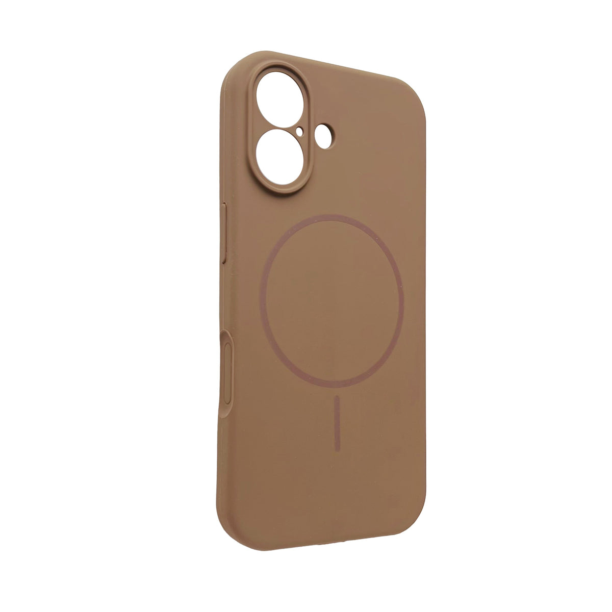 iPhone 17 Hoesje - Bruin - Liquid MagSafe Thin Ring Back Cover