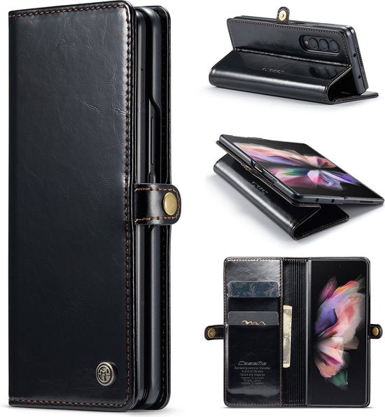 Samsung Galaxy Z Fold 3 Hoesje - Charcoal Gray - Dunne Bookcase