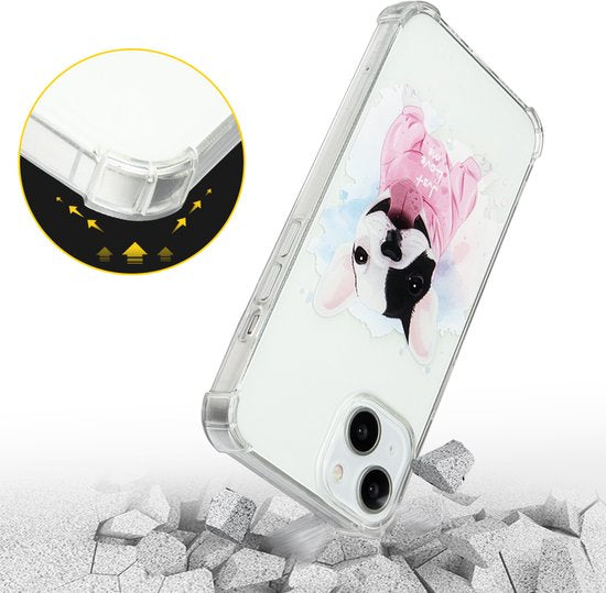 Apple iPhone 14 Plus Hülle - Blümchen - Stoßfestes Hybrid-Backcover