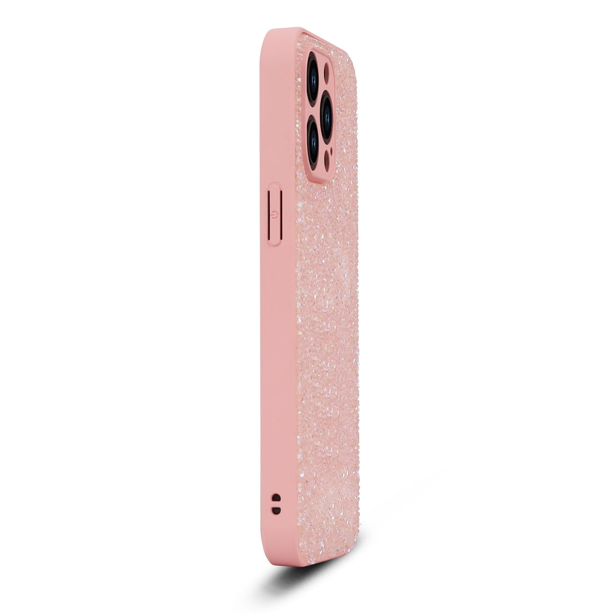 iPhone 15 Pro Hoesje - Roze - Diamant Glitter Back Cover