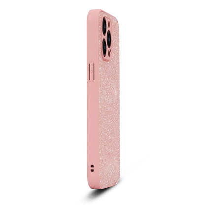 iPhone 15 Pro Hoesje - Roze - Diamant Glitter Back Cover