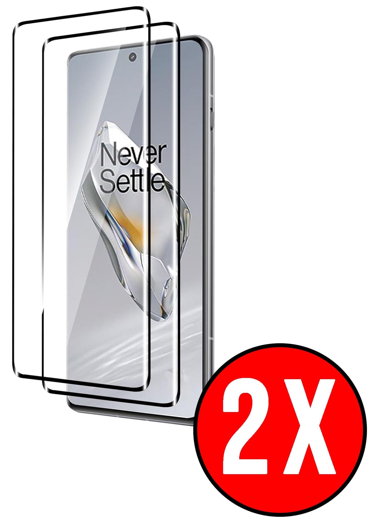 OnePlus 12 Screenprotector - Full Cover - 2 Stuks