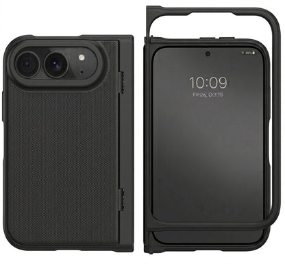 Apple iPhone Duo Hoesje - Zwart - Back Cover met Kickstand