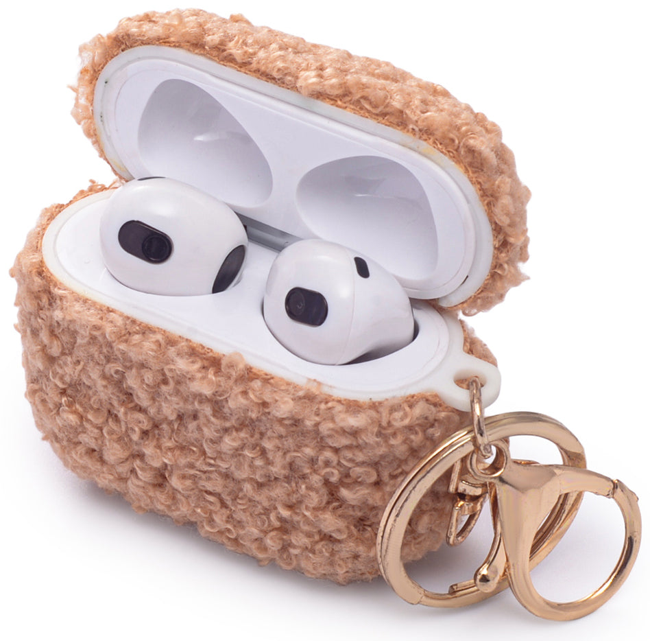 Apple AirPods 3 Hoesje - Teddy Furr - Bruin
