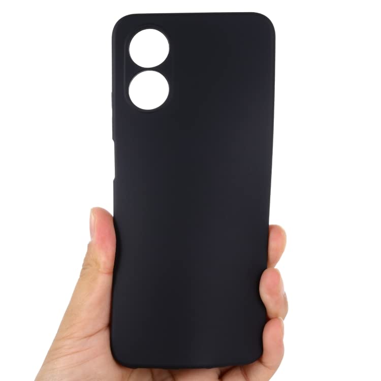 Oppo A18 Hoesje - Zwart - Siliconen Back Cover