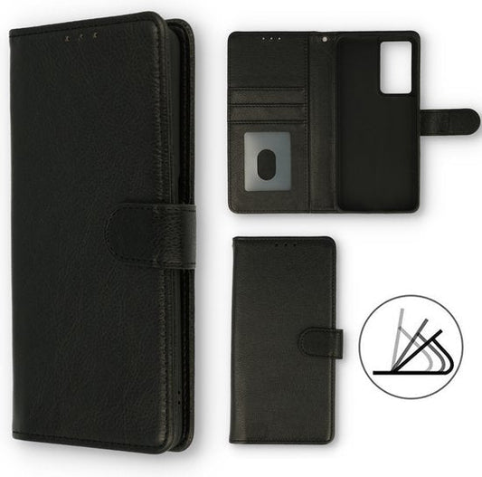 Samsung Galaxy S22 Plus Hoesje - Zwart - Luxe Bookcase