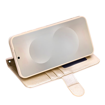 Samsung Galaxy S21 Ultra Hoesje - Goud - Luxe Bookcase met Rits