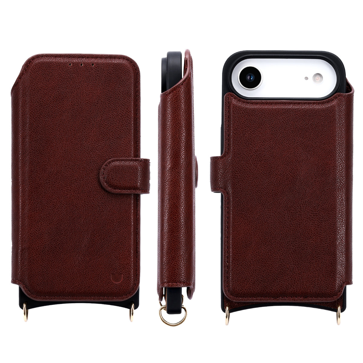 Apple iPhone Air Hoesje - Burgundy Red - 'Amsterdam' Magnetische Wallet Case met Pasjeshouders en