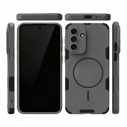 Samsung Galaxy A57 Hoesje - Matte Grijs - Frosted Matte Hardcase MagSafe Back Cover