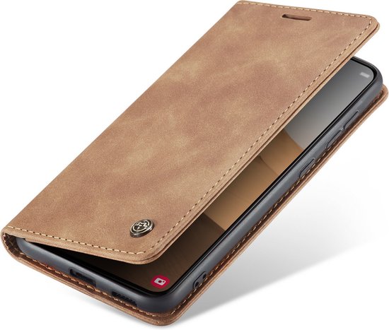 Samsung Galaxy S23 Plus Hoesje - Sienna Brown - Dunne Bookcase