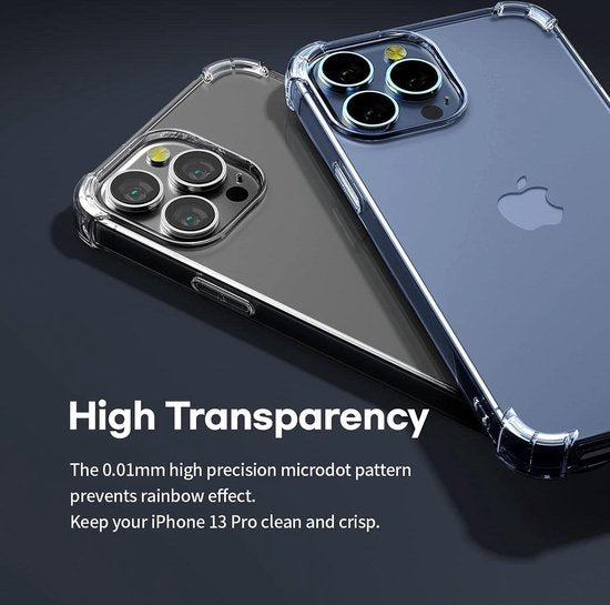 Apple iPhone 13 Pro Max Hülle - Transparent - Extra Robuste Stoßfeste Backcover