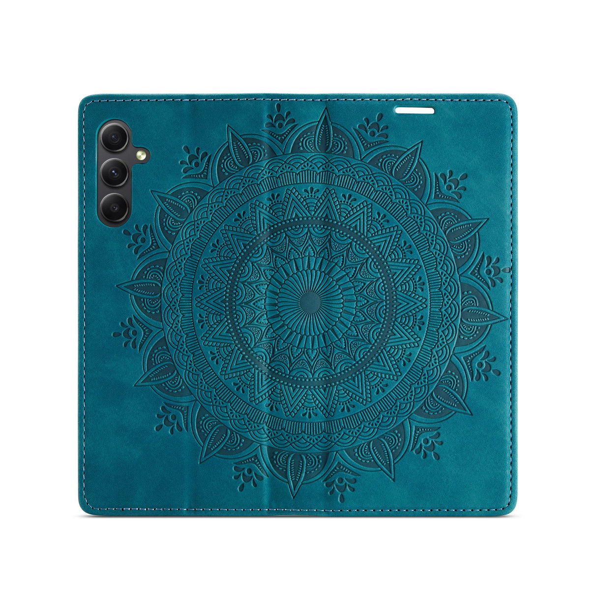 Samsung Galaxy A55 Hoesje - Emerald Green - Mandala Dunne Back Cover